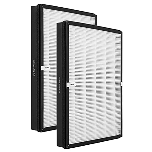 Rioche TT-AP003 Premium H13 True HEPA Replacement Filter, Compatible with TaoTronics TT-AP003 Air Purifier, 3-in-1 Premium H13 True HEPA Filter, 2-Pack