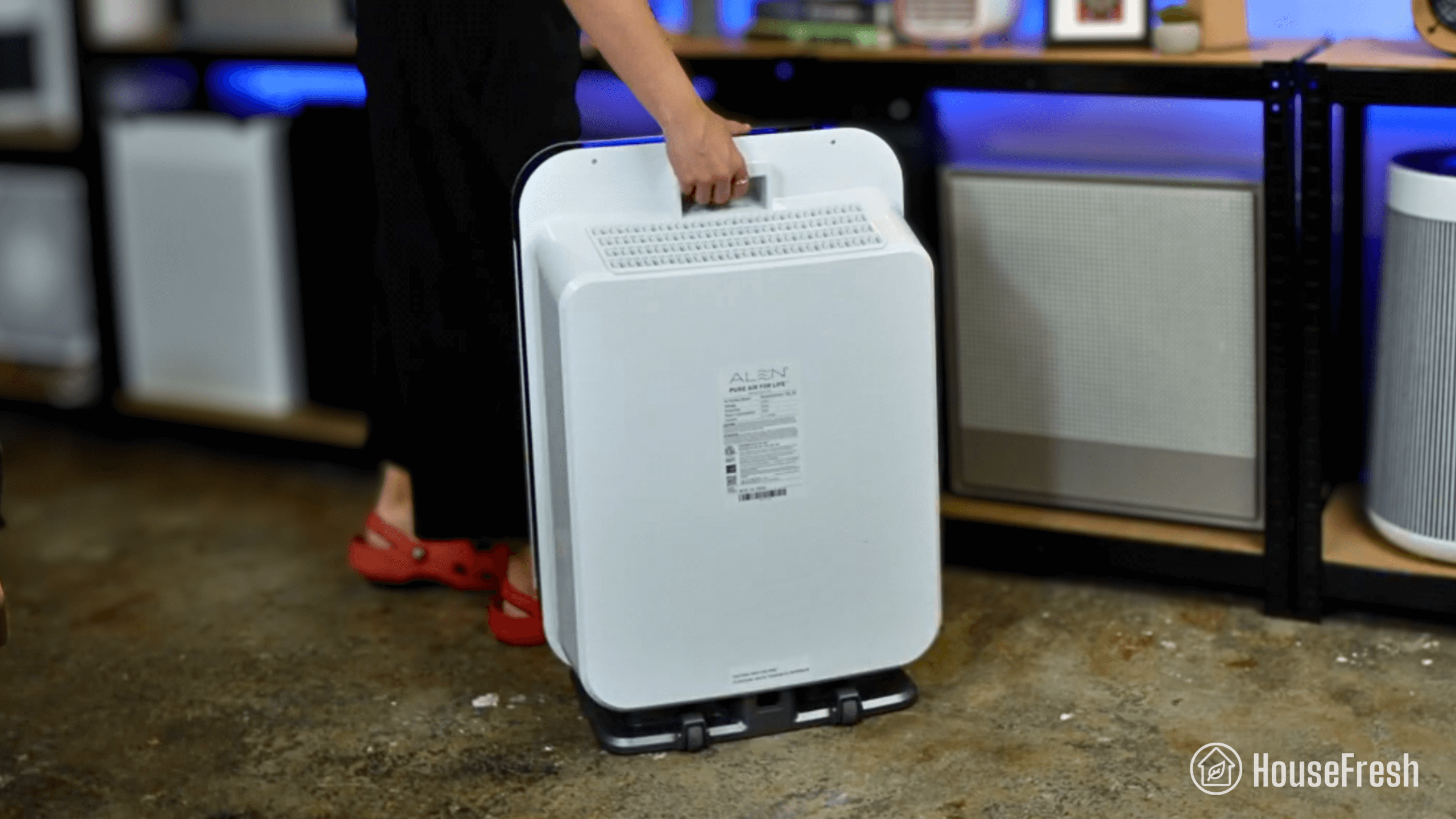 Alen BreatheSmart 75i Handle Wheels