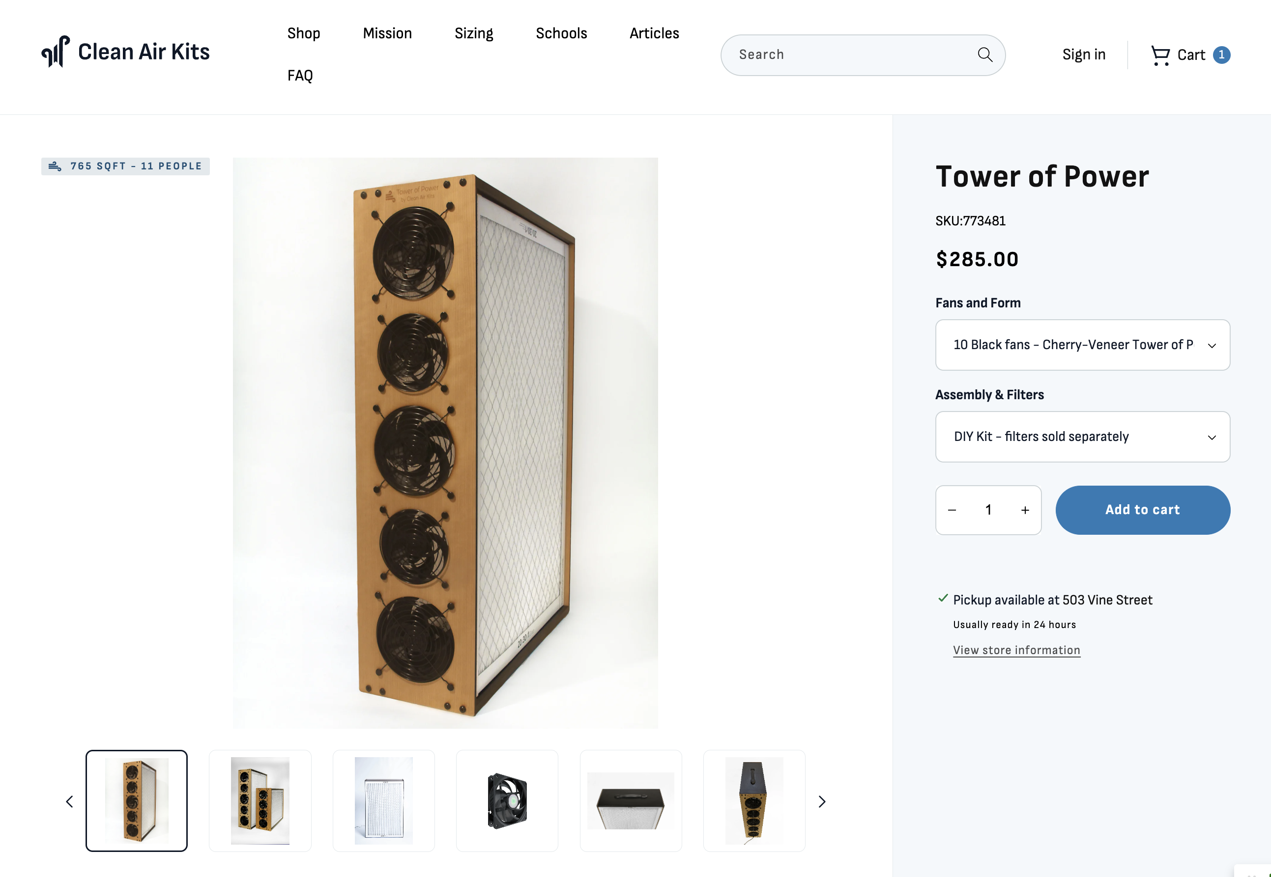 cherry wood cleanairkits