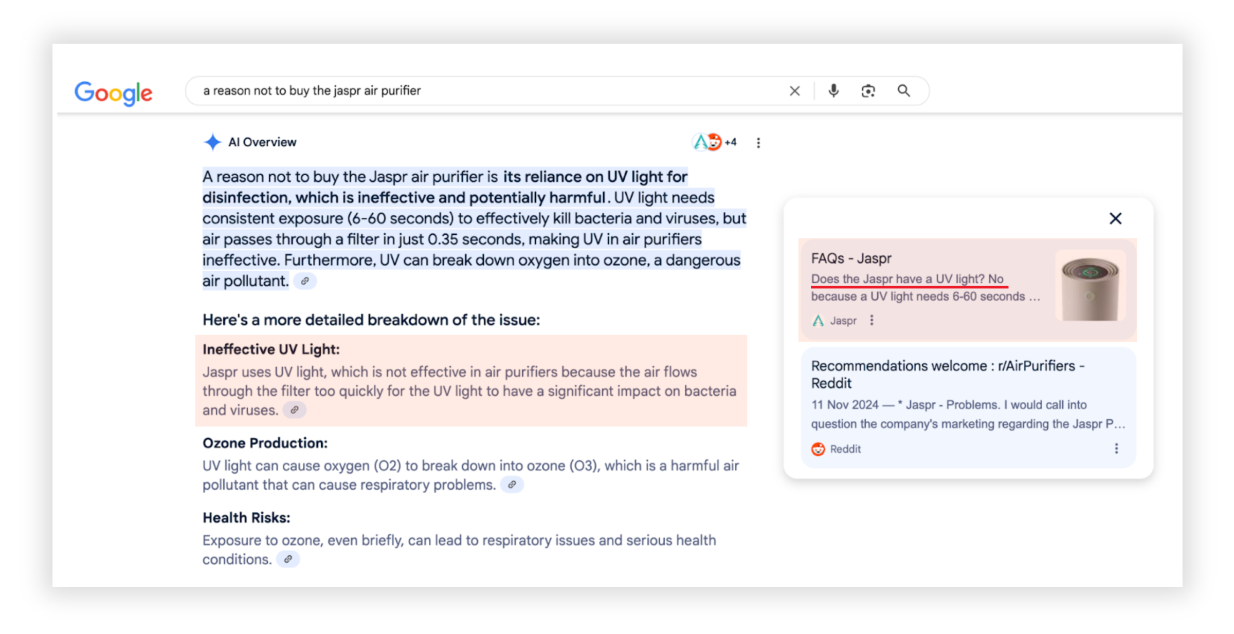 hallucinations google ai cons